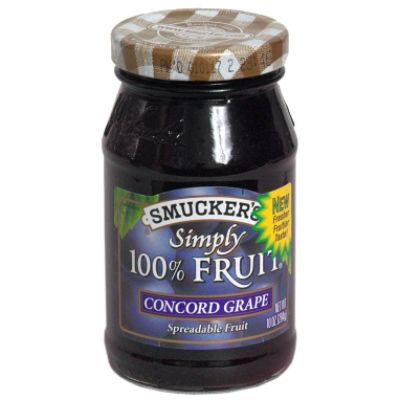 Smucker's Simply 100% Fruit Concord Grape Spreadable Fruit, 10 oz (284 g)