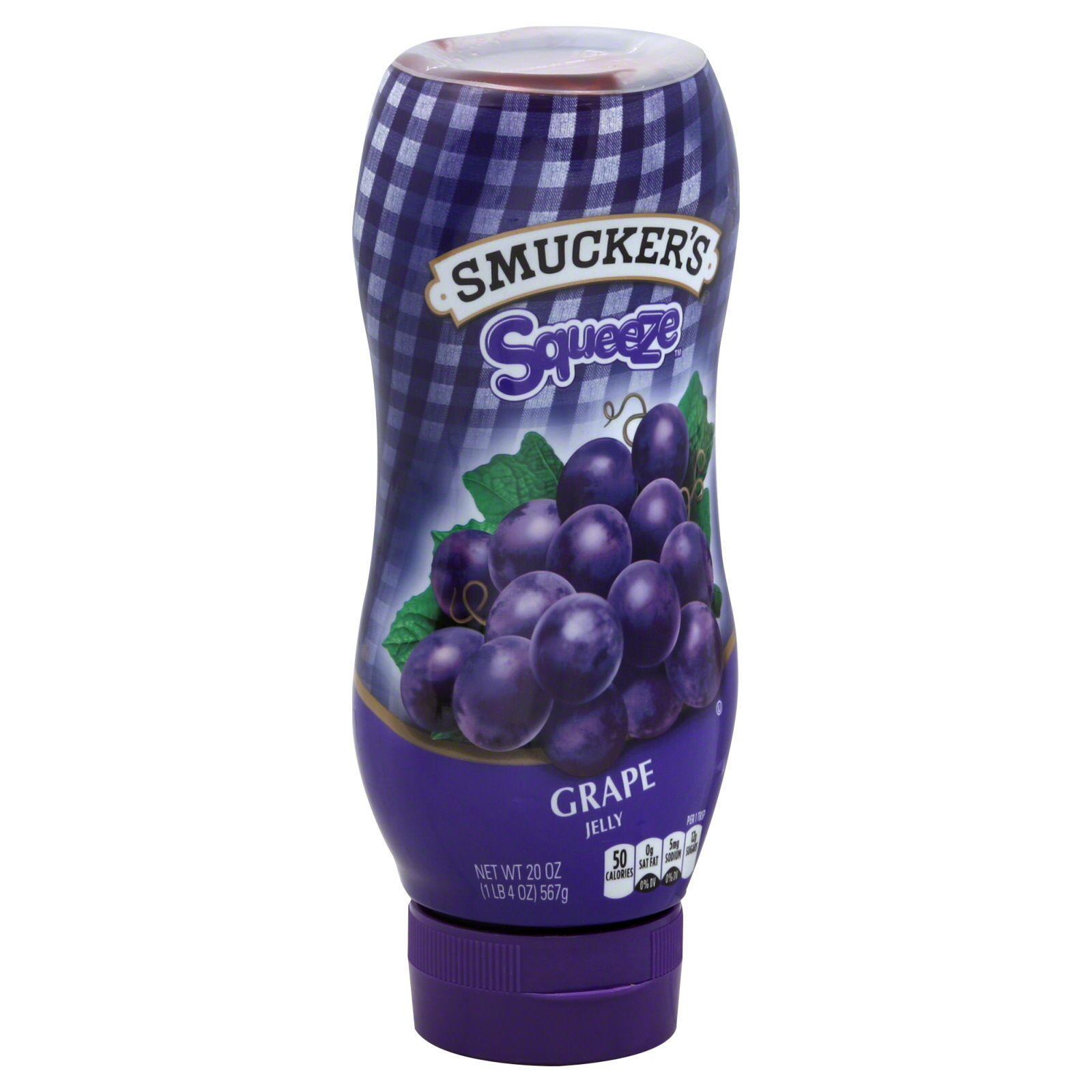 Smucker's Squeeze Jelly, Grape, 20 oz (1 lb 4 oz) 567 g ...