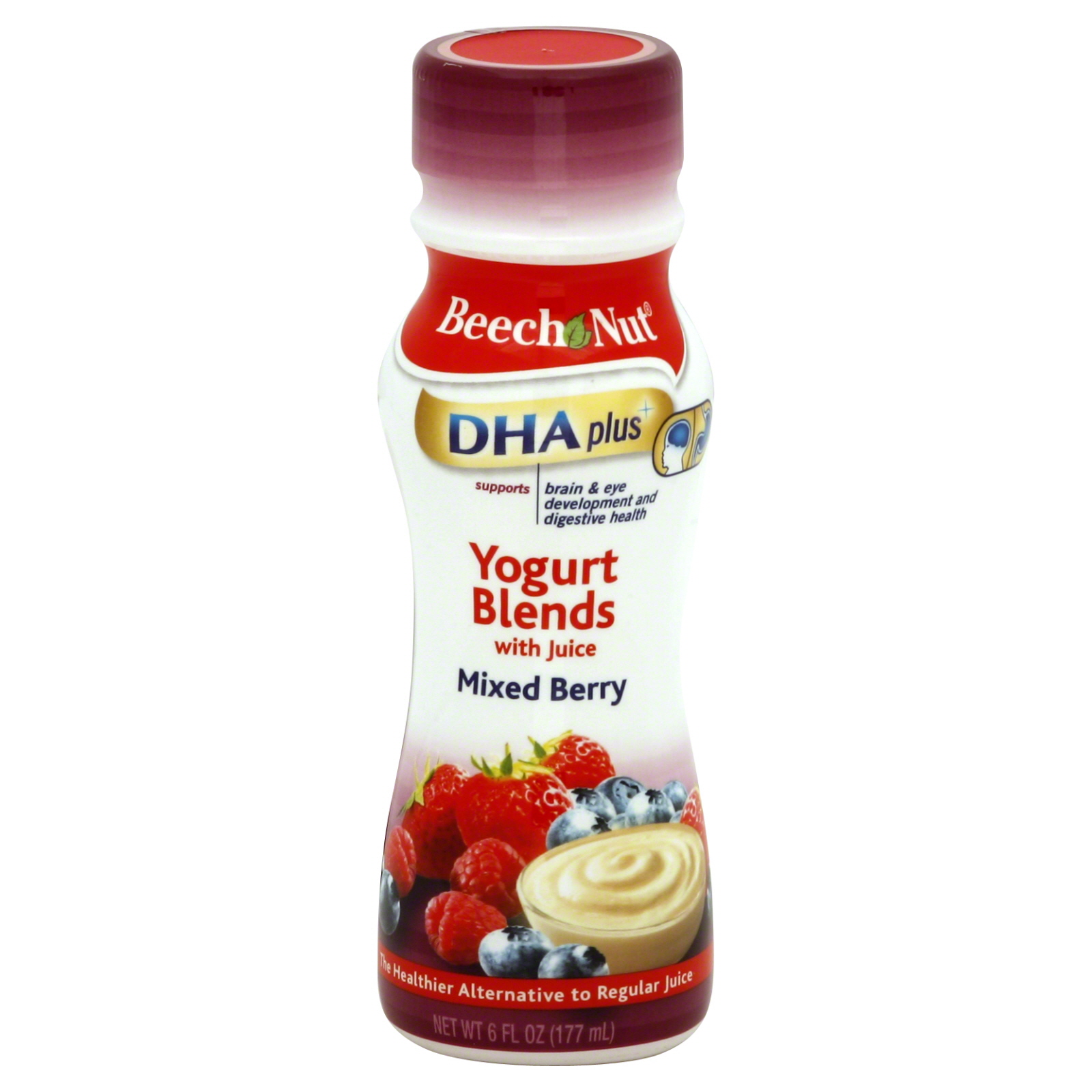 Beech-Nut DHA Plus Yogurt Blends, with Juice, Mixed Berry, 6 fl oz (177 ml)