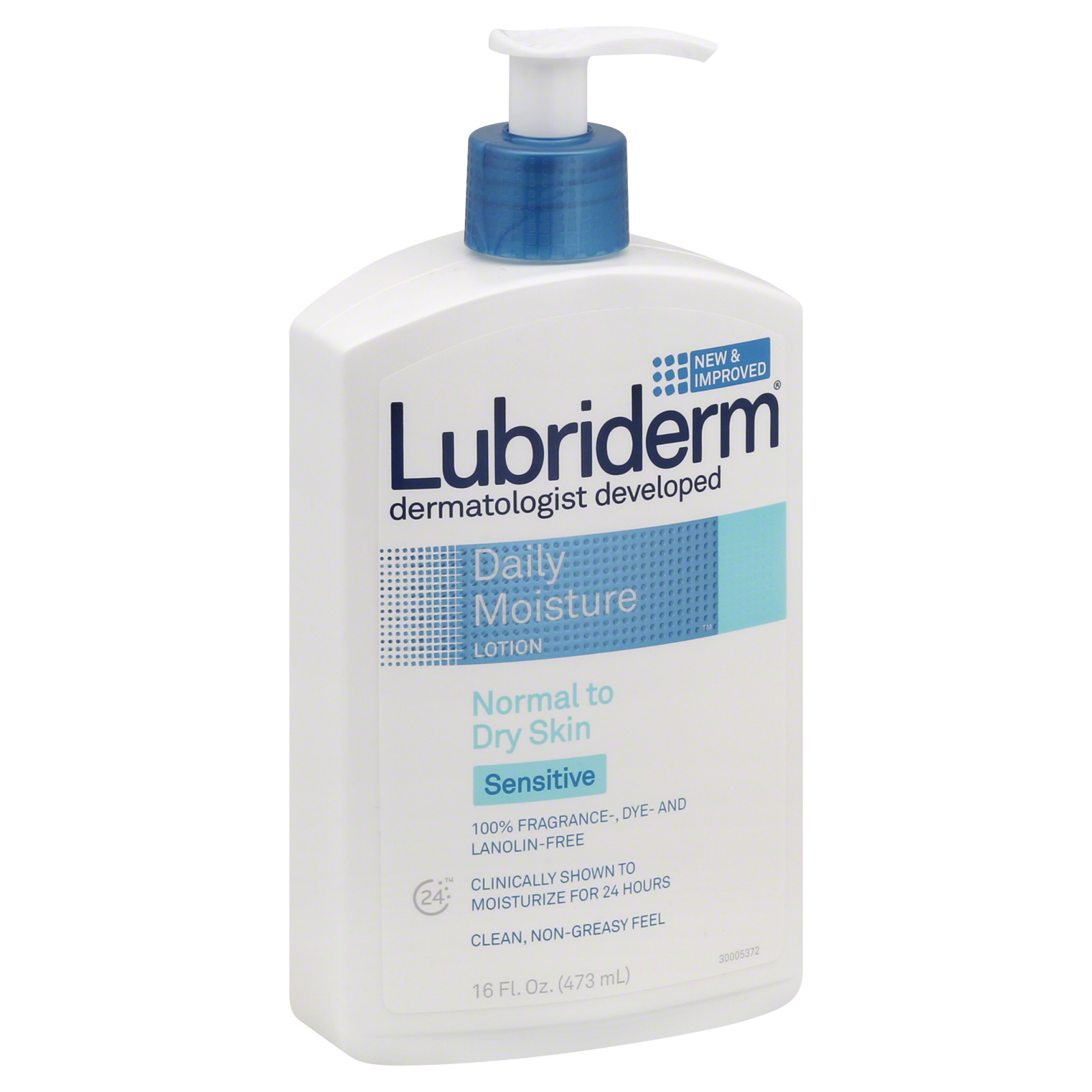 Lubriderm Lotion, Daily Moisture, Normal to Dry Skin, Sensitive, 16 fl