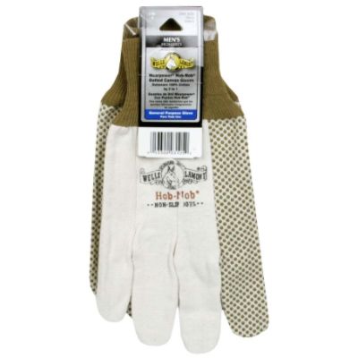 Wells Lamont 310 Wearpower Hob-Nob Dotted Canvas Gloves, Men's One Size, 1 pair