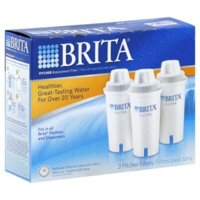 Brita 61911811 Pitcher Replacement Filters, 3 filters