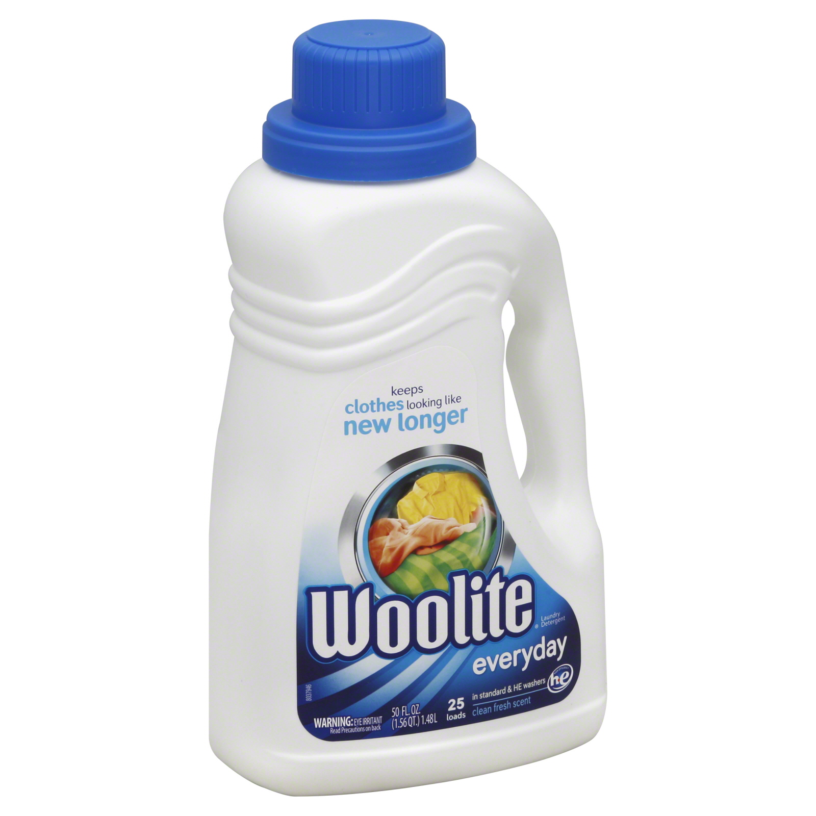 Woolite Detergent, For All Fabrics, 50 fl oz (1.56 qt) 1.48 lt
