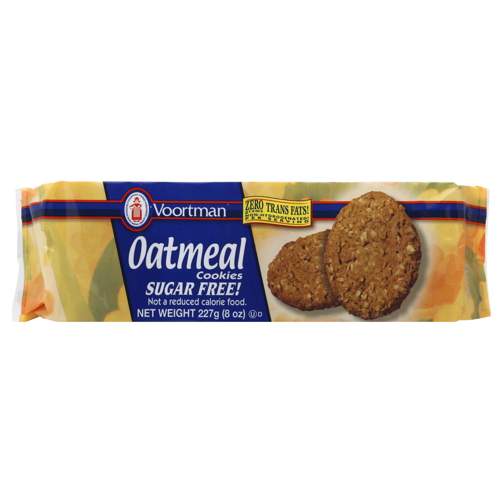Voortman Cookies, Sugar Free, Oatmeal, 8 oz (227 g)