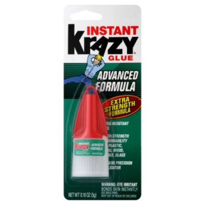 Krazy Glue Instant  Instant Glue, Advanced Formula, 0.18 fl oz (5 g)
