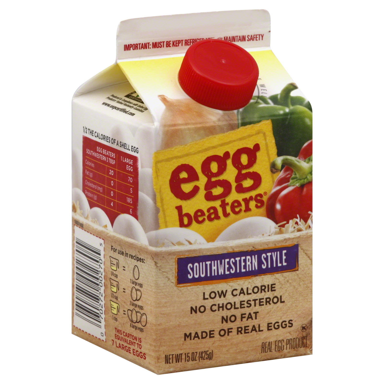 Egg Beaters Liquid Egg Product, Southwestern Style, with Yolk, 15 oz