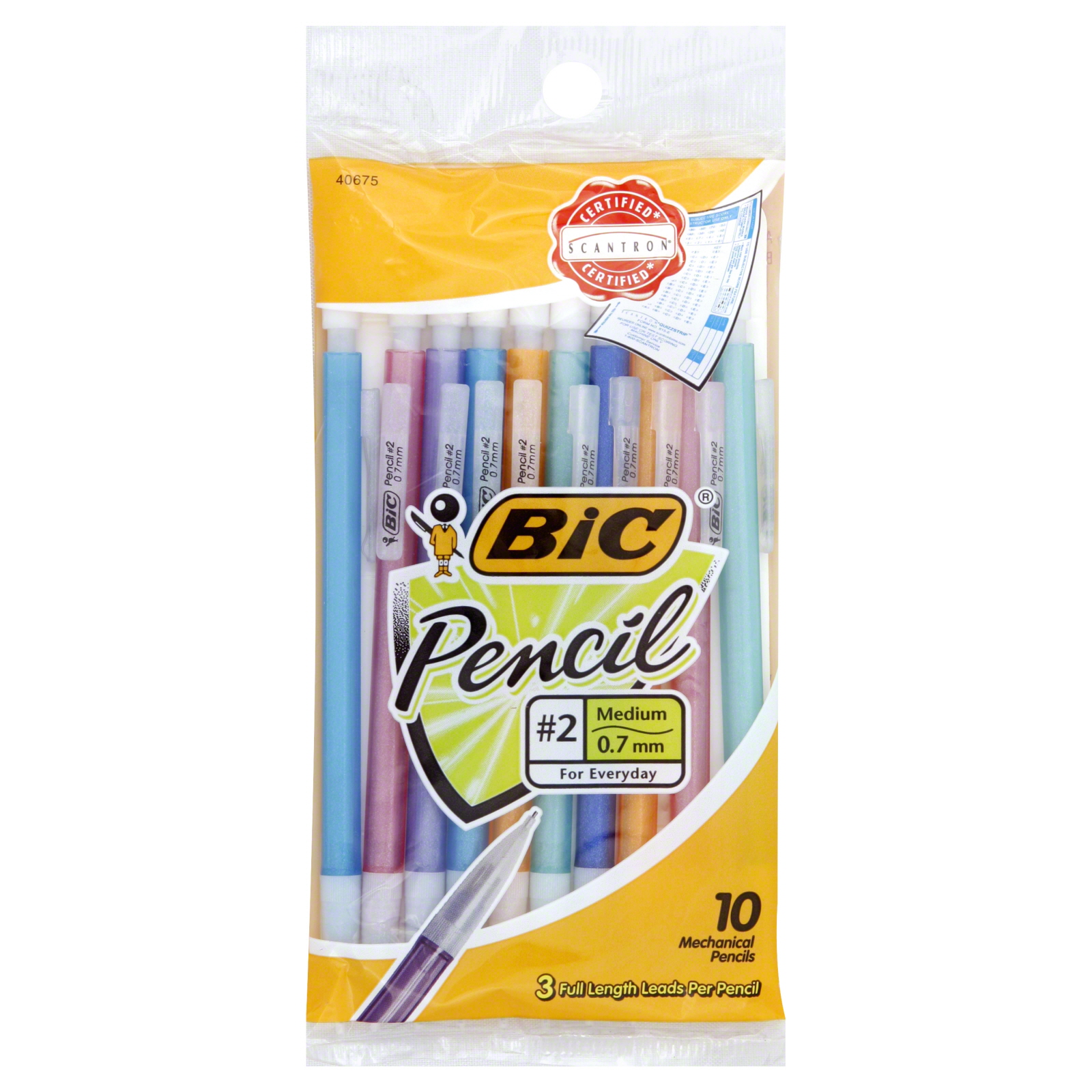 BIC Mechanical Pencils, No. 2, Medium (0.7 mm) 10 pencils