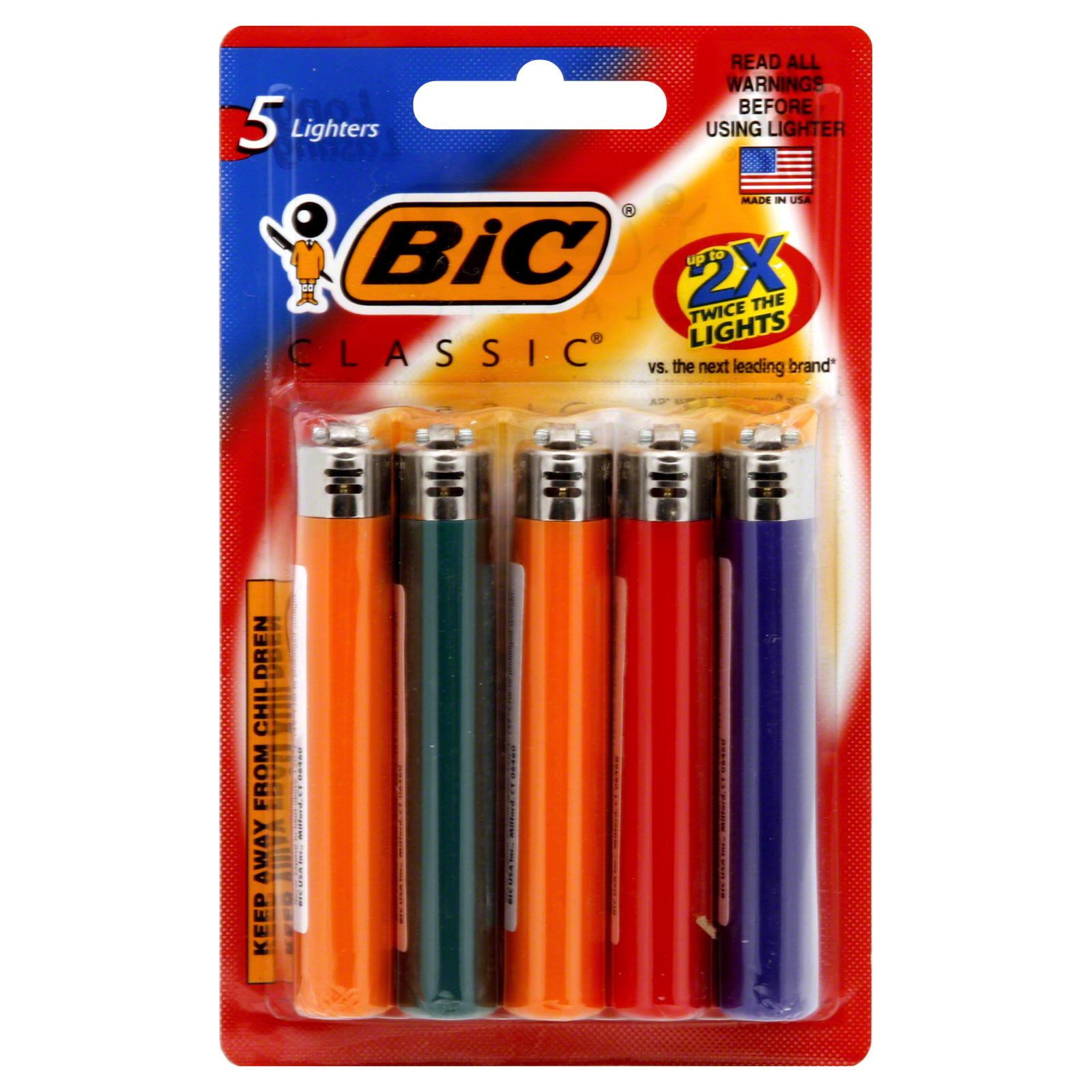 BIC Classic Lighters, 5 lighters