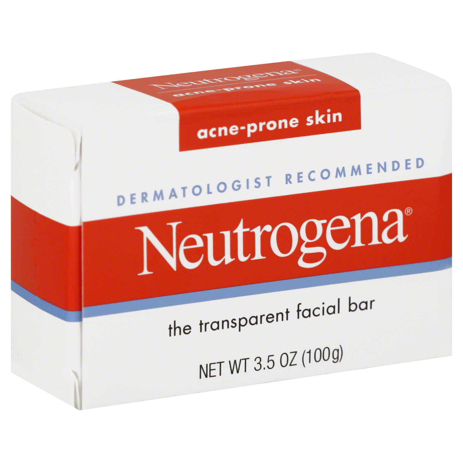 Neutrogena Facial Cleansing Bar, Acne-Prone Skin Formula, 3.5 oz (100 g)