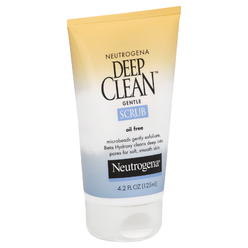 Neutrogena Deep Clean Gentle Daily Facial Scrub, Oil-Free Cleanser 4.2 fl. Oz