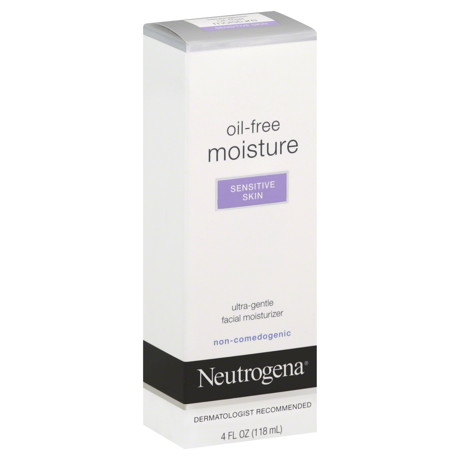 Neutrogena Facial Moisturizer, Oil-Free Moisture, Sensitive Skin, 4 fl oz (118 ml)