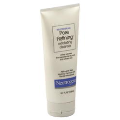 Neutrogena Pore Refining Exfoliating Facial Cleanser with Glycolic Acid Formula, Daily Exfoliating Face Wash with Alpha & Beta H