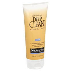 Neutrogena Deep Clean Daily Facial Cream Cleanser with Beta Hydroxy Acid to Remove Dirt, Oil & Makeup, Alcohol-Free, Oil-Free & 