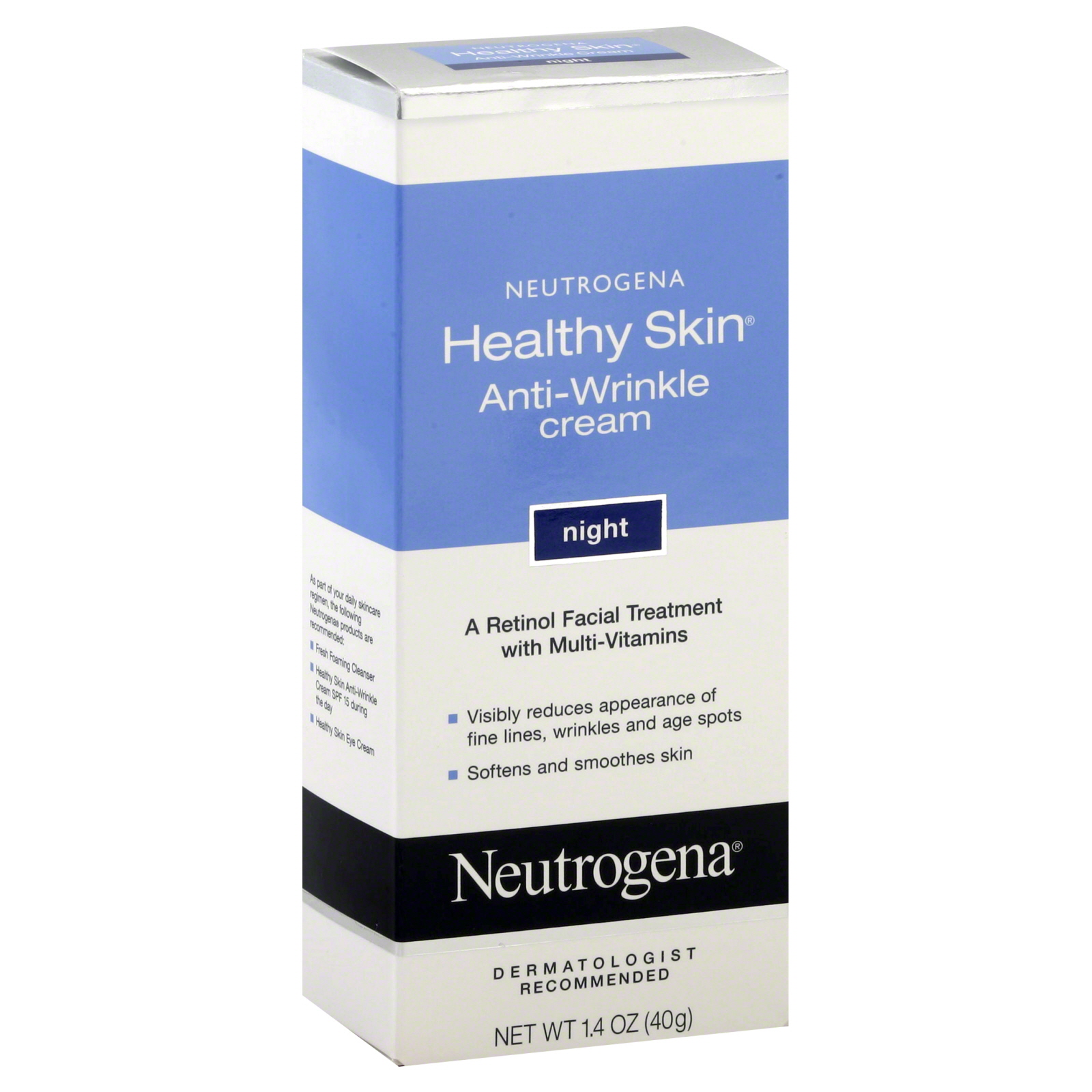 Neutrogena Healthy Skin Anti-Wrinkle Cream, Night, 1.4 oz (40 g)