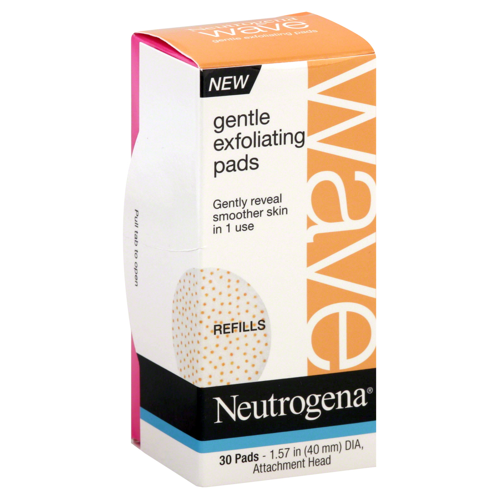 Neutrogena Wave Gentle Exfoliating Pads, Refills, 30 pads