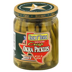 Talk O' Texas Hot Okra Pickles