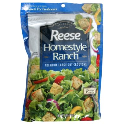 Reese Premium Large Cut Croutons, Homestyle Ranch, 5 oz (142 g)