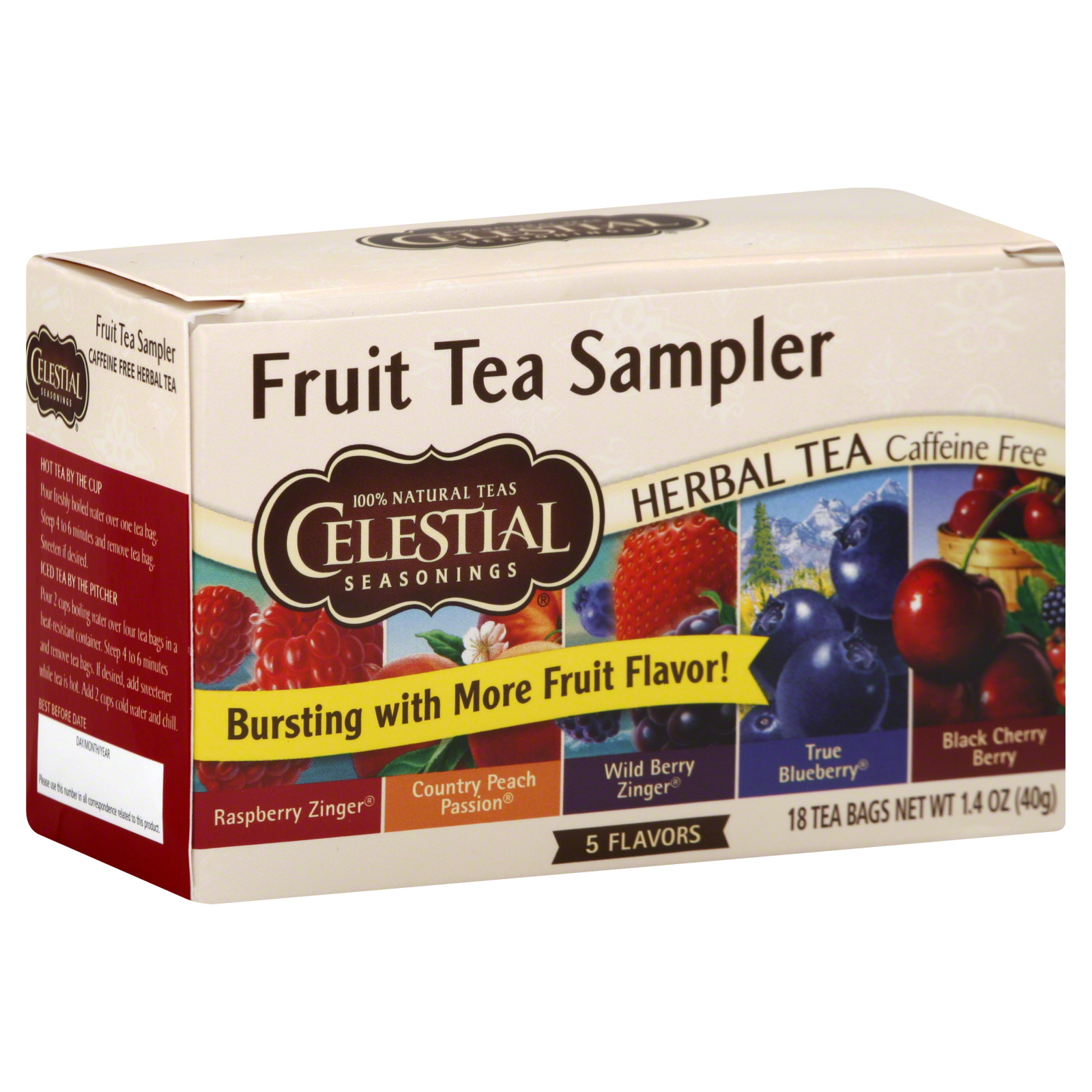 Celestial Seasonings Fruit Tea Sampler, 20 bags [1.4 oz (41 g)]