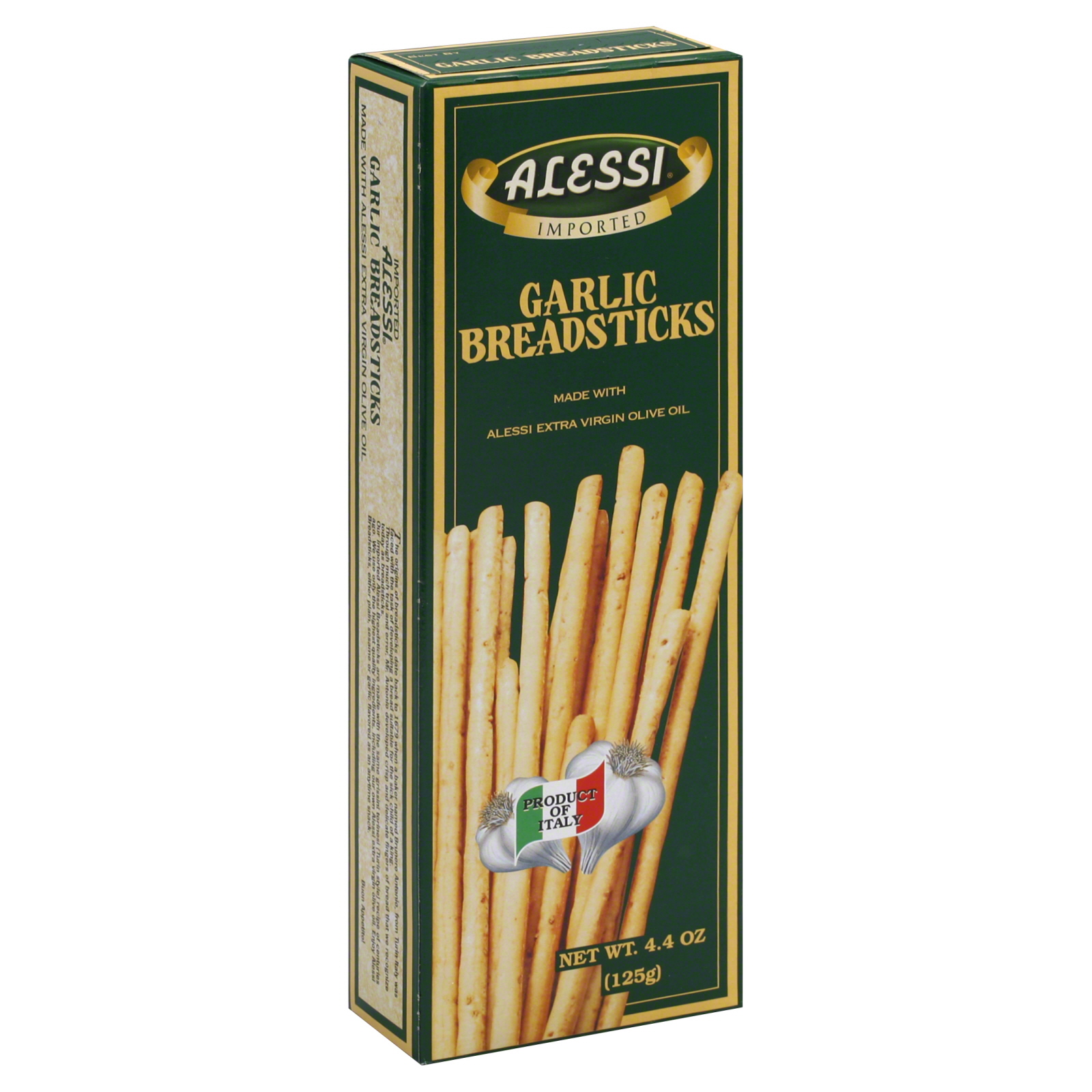 Alessi Breadsticks, Garlic, 4.4 oz (125 g)