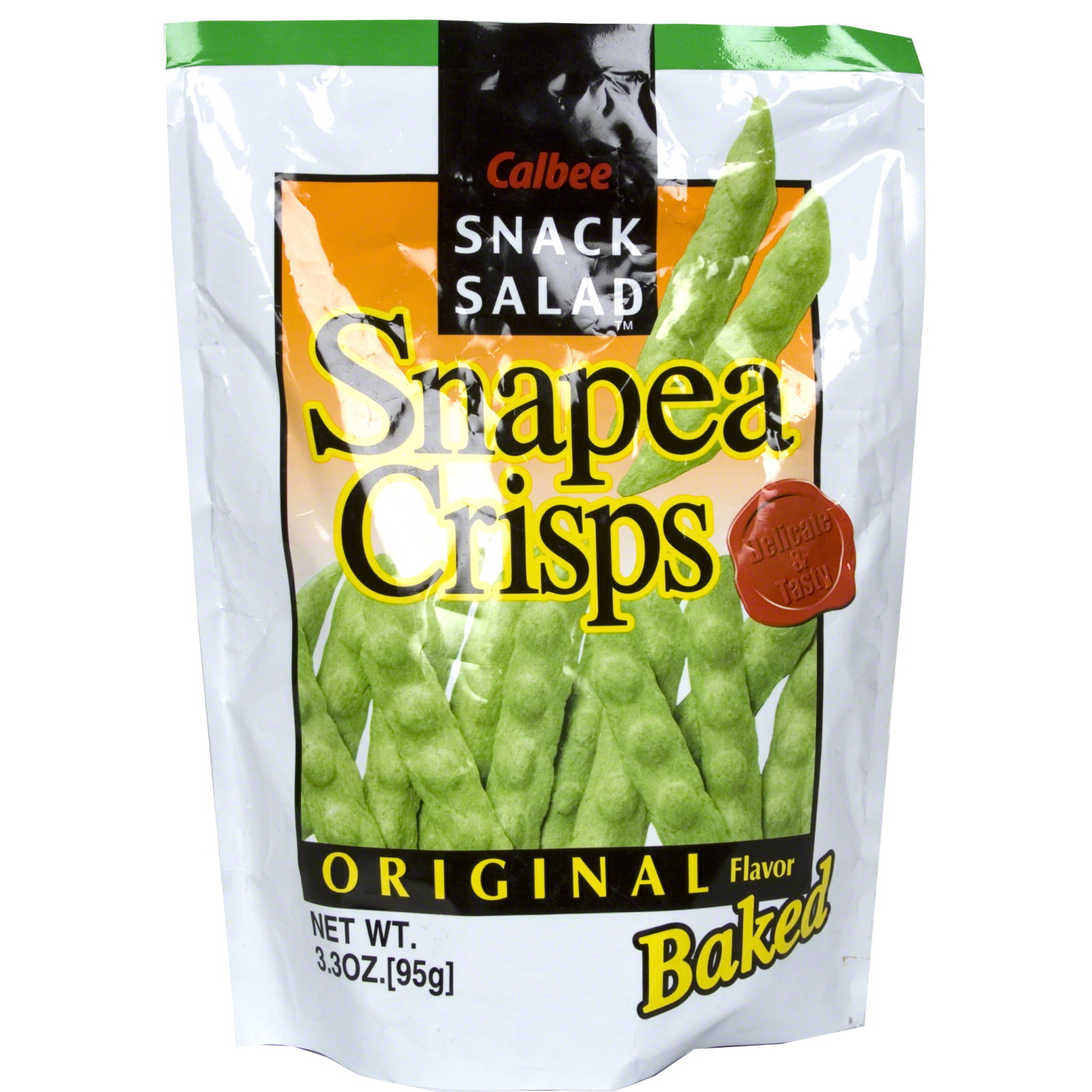 Calbee Snack Salad Snapea Crisps, Original Flavor, Baked, 3.3 oz (95 g)
