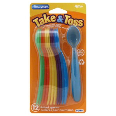 Learning Curve Take & Toss Infant Spoons, 12 spoons