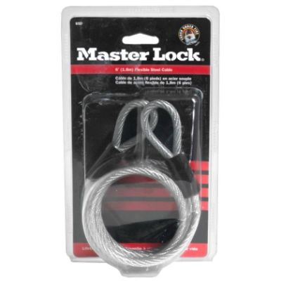 Master Lock Flexible Steel Cable, 6 Feet, 1 cable
