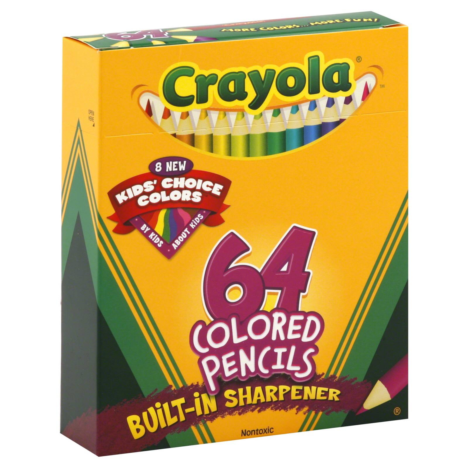 Crayola Colored Pencils, 64 colored pencils