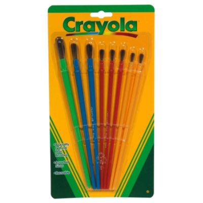 Crayola Arts And Crafts Brush Set of 8 Brushes