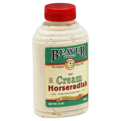 Beaver Hot Cream Horseradish, 12 Ounce Squeeze Bottle