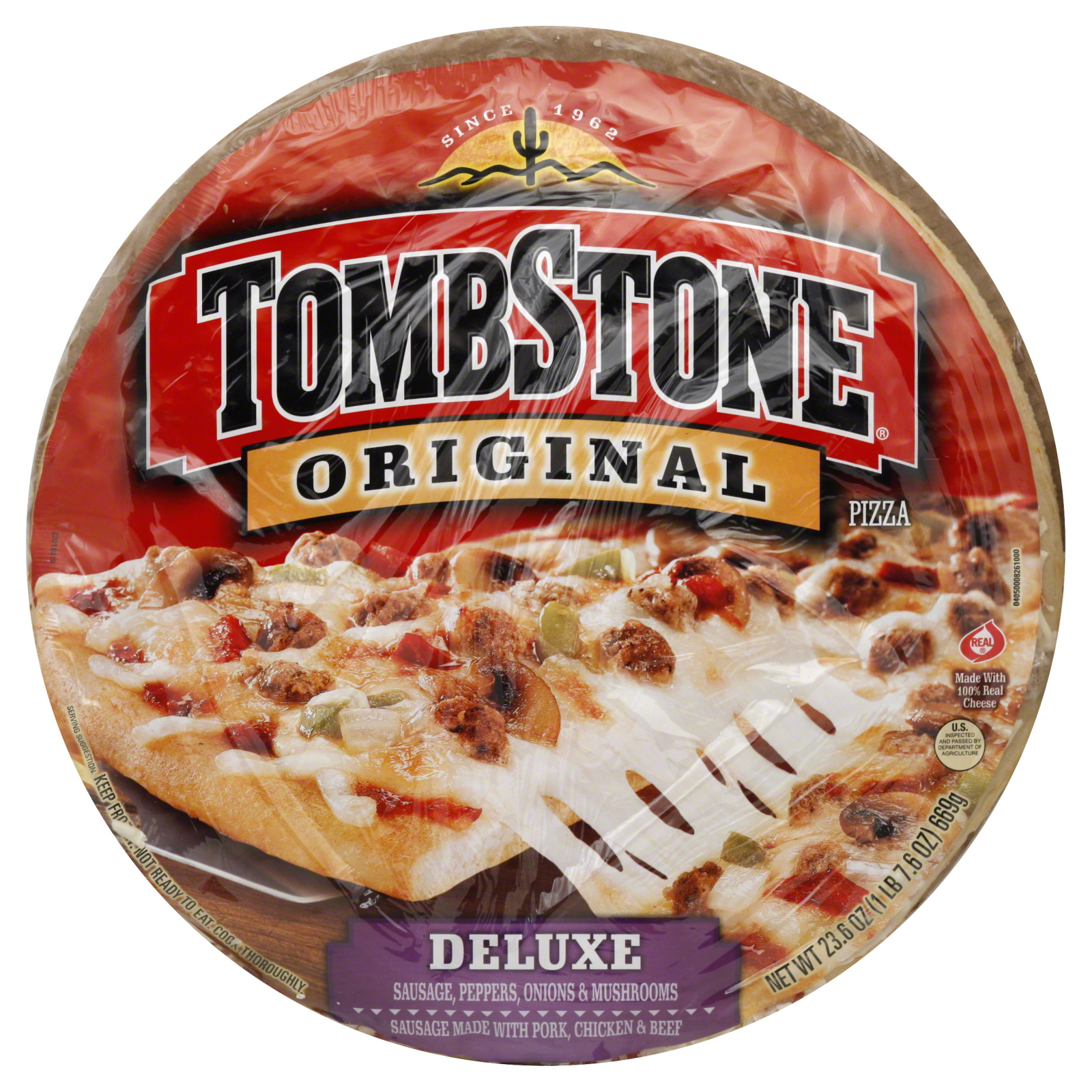 Tombstone Original Pizza, Deluxe, 23.6 oz (1 lb 7.6 oz) 669 g