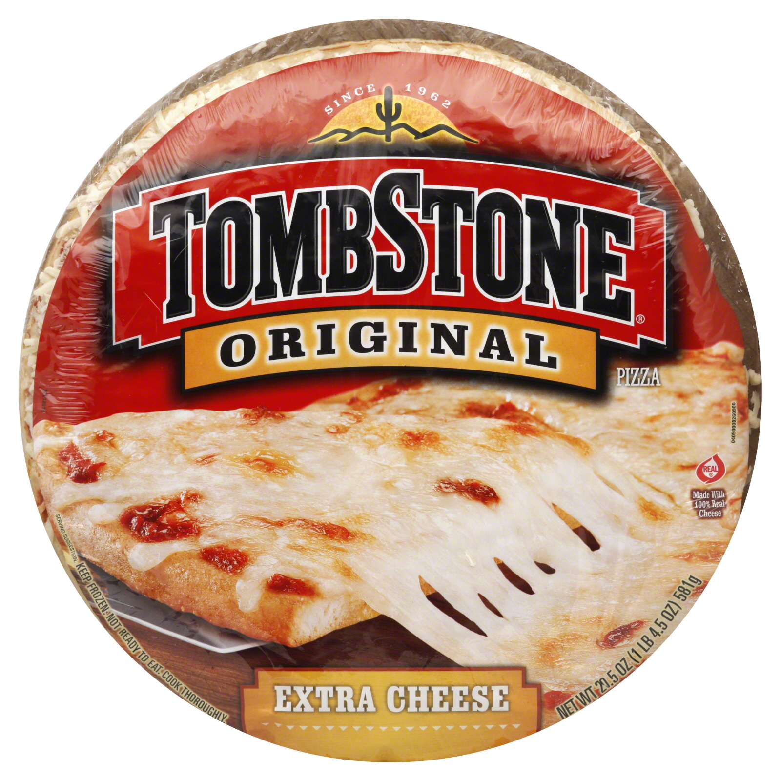 Tombstone Original Pizza, Extra Cheese, 20.5 oz (1 lb 4.5 oz) 581 g