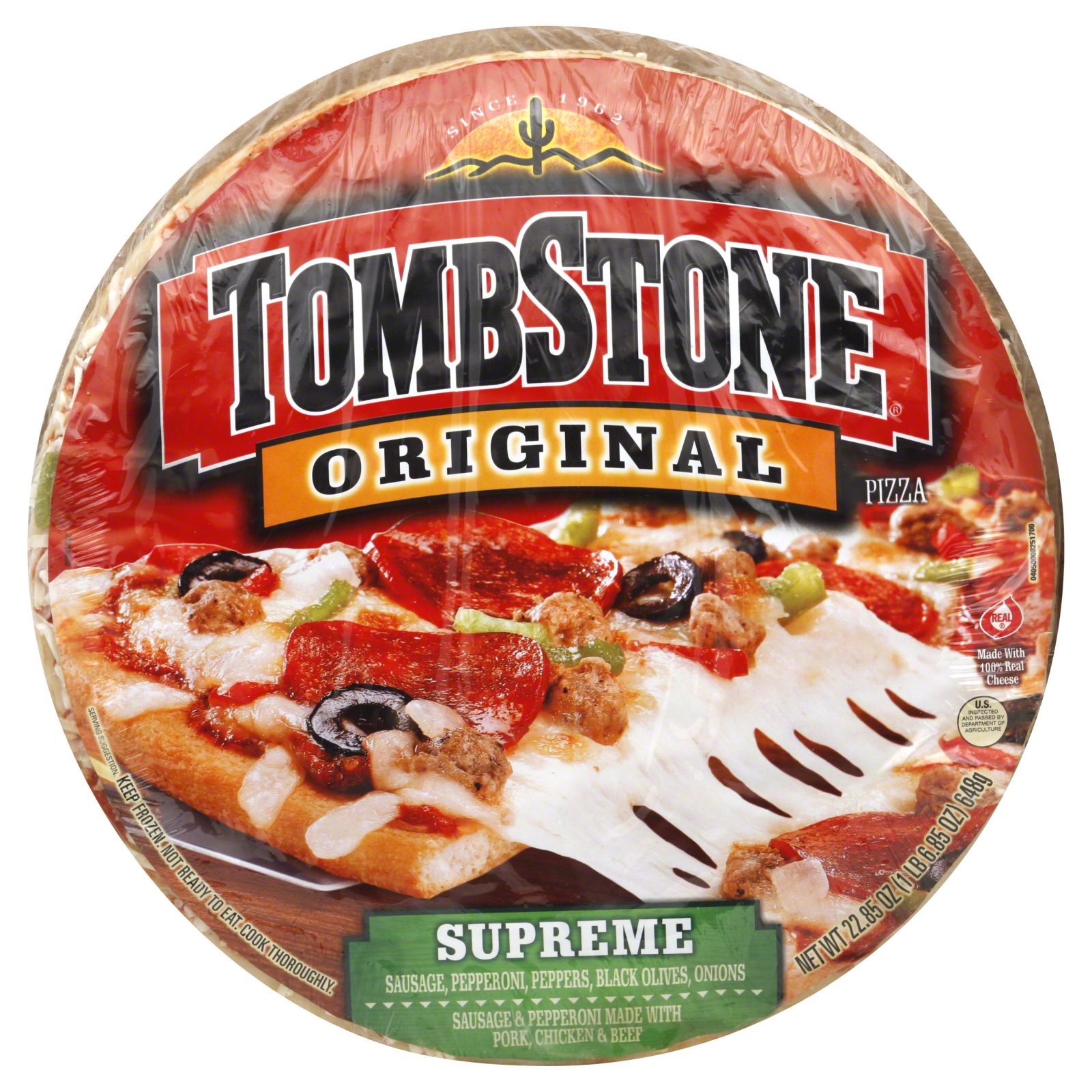 Tombstone Original Pizza, Supreme, 22.85 oz (1 lb 6.85 oz) 648 g