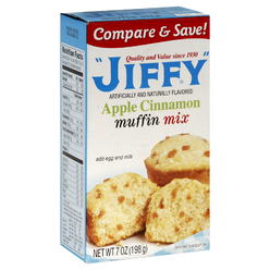 Jiffy Muffin Mix, Apple Cinnamon, 7 Oz
