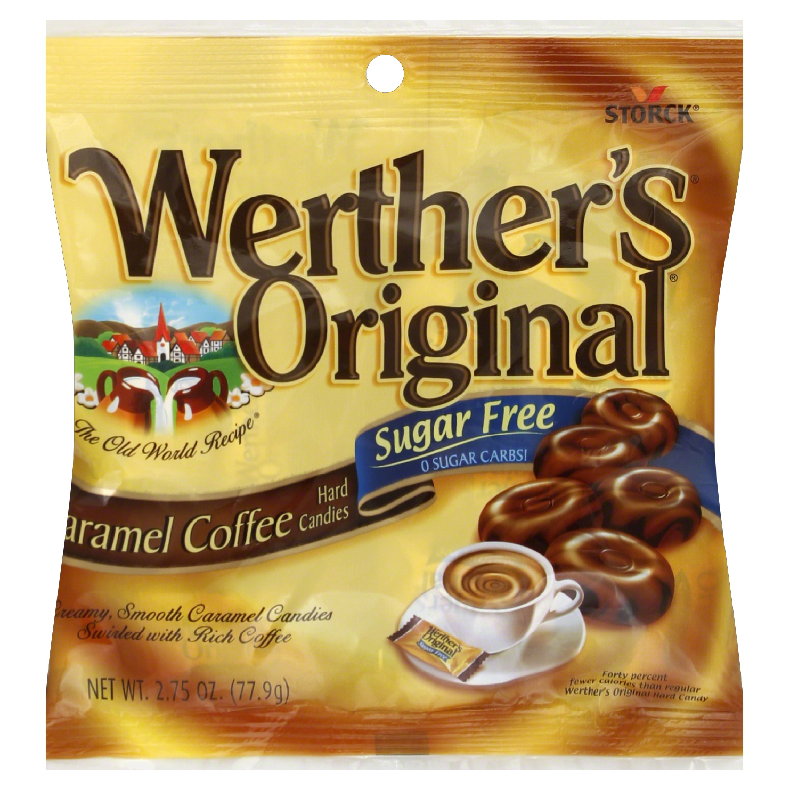 Werther's Original Hard Candies, Caramel Coffee, Sugar Free, 2.75 oz (77.9 g)