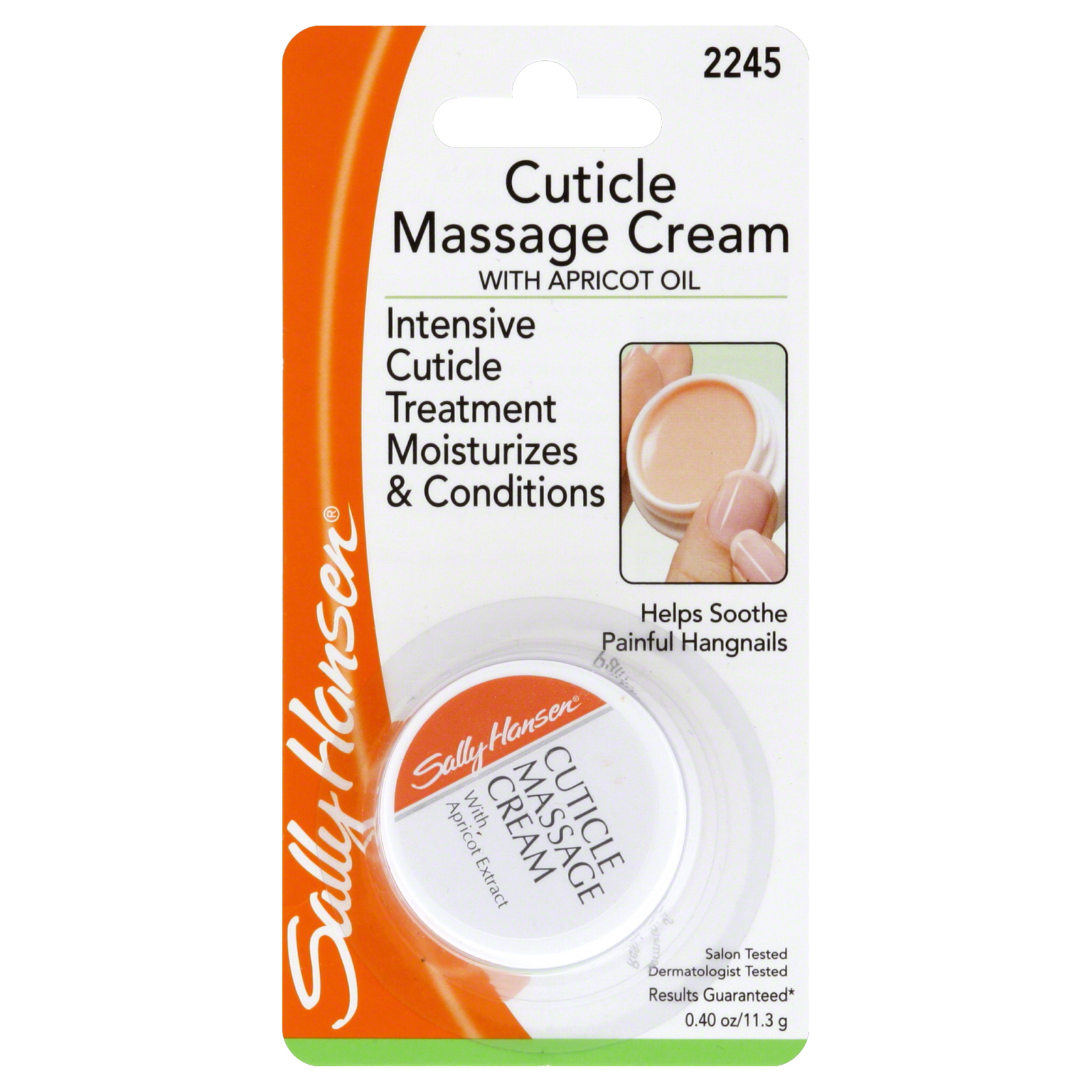Sally Hansen Cuticle Massage Cream with Apricot Oil, 0.4 fl. oz.