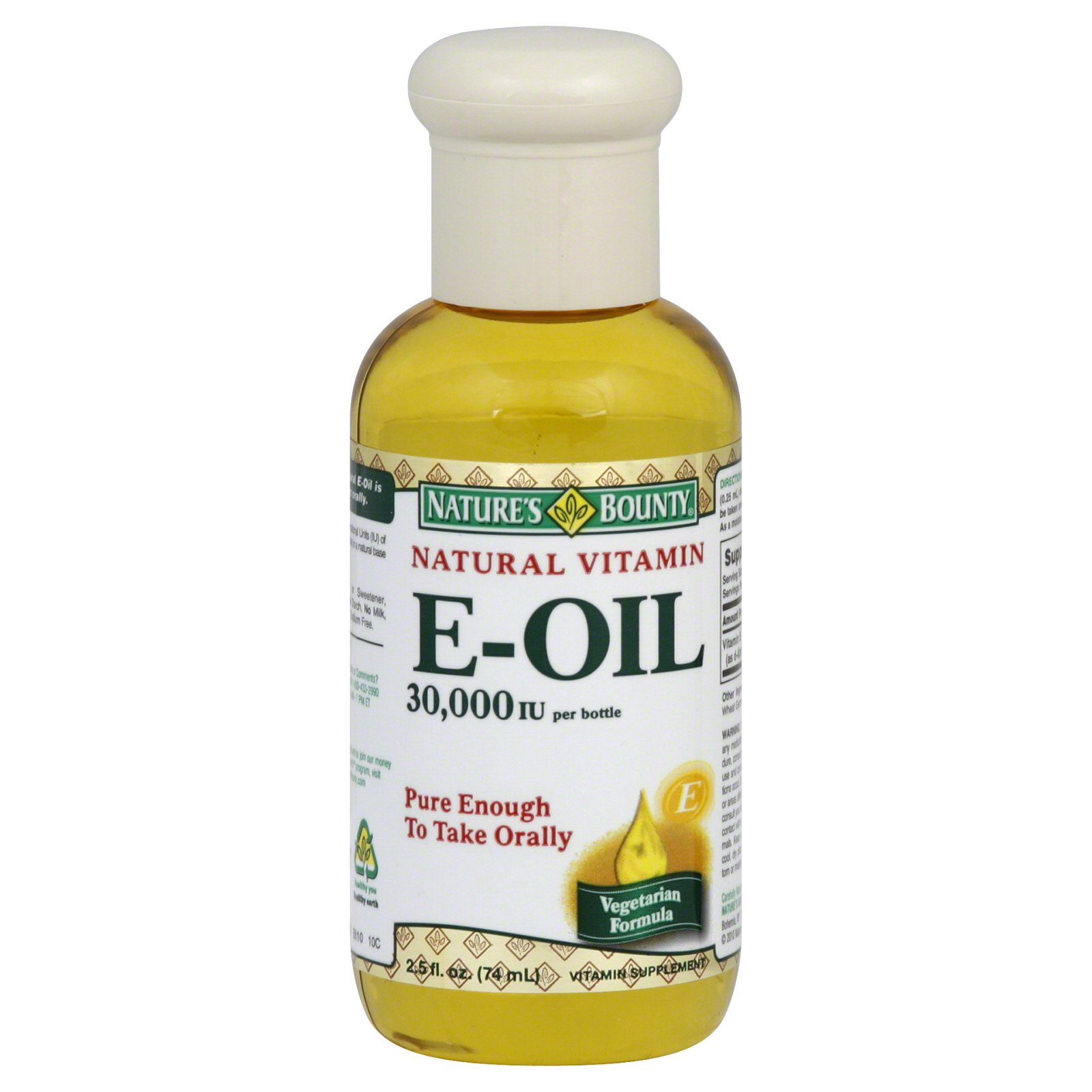 Vitamin E-Oil, Natural, Vegetarian Formula, 2.5 fl oz