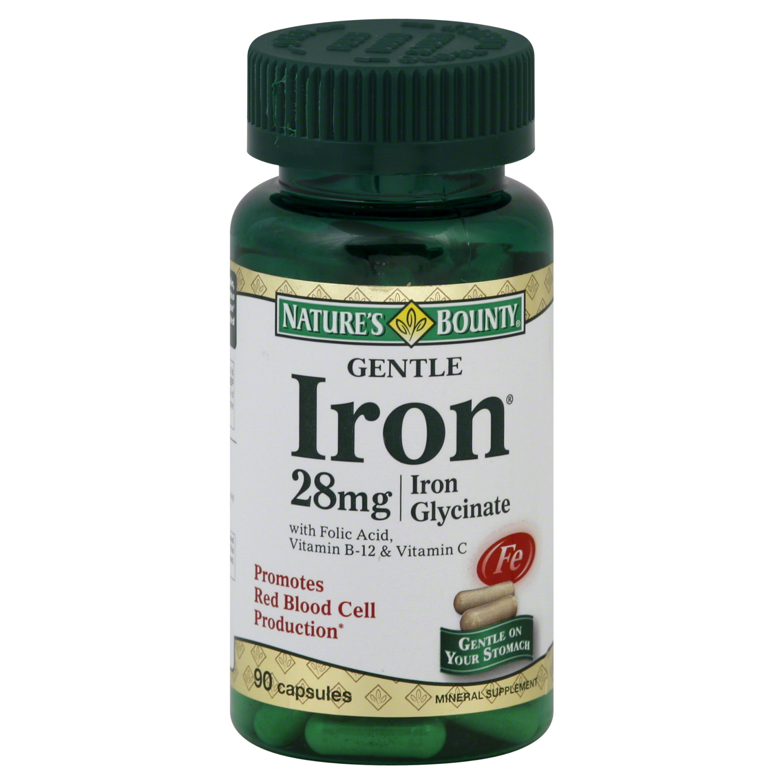 Iron, 28 mg, Capsules, 90 capsules