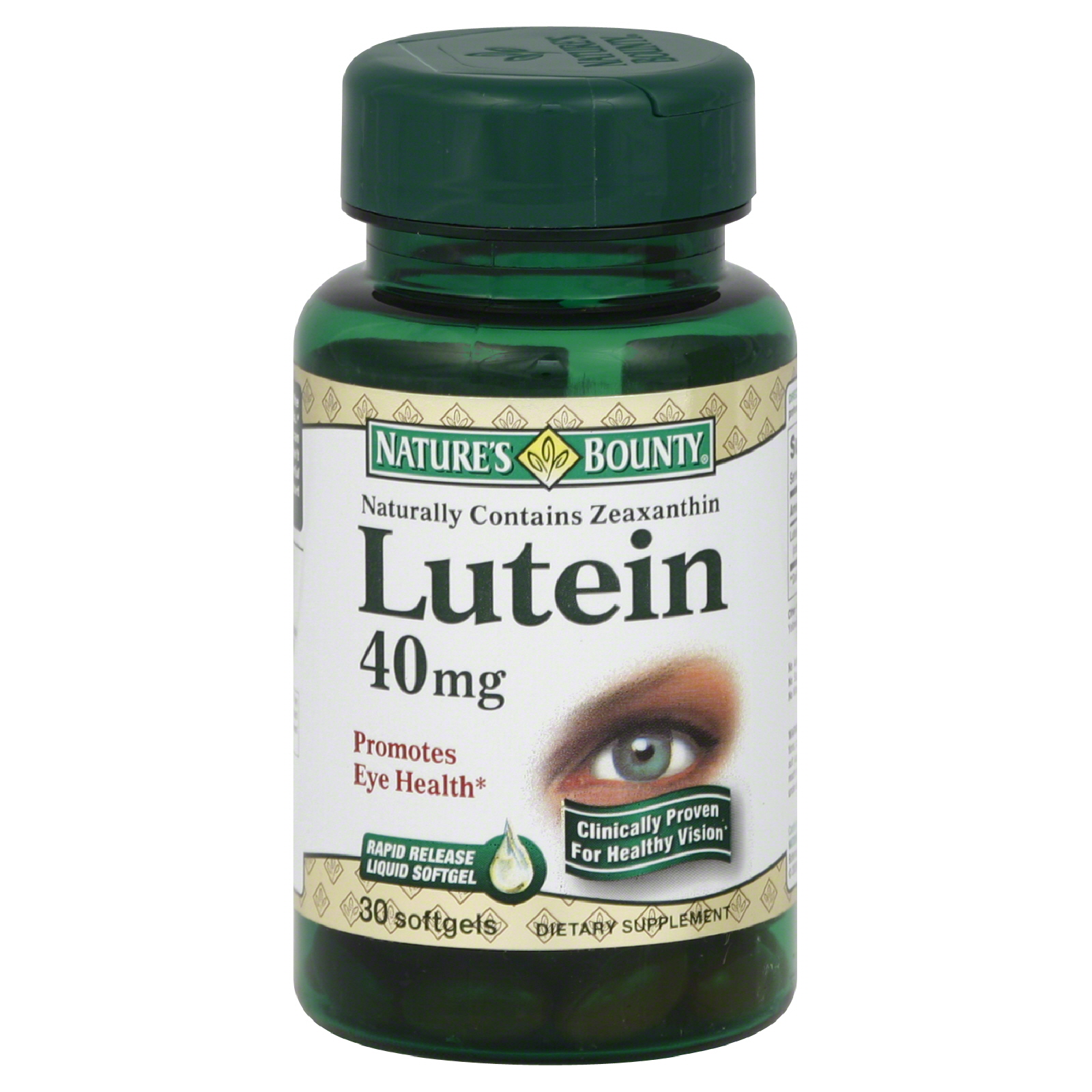 Natures Bounty Lutein 40 mg Softgels Natures Bounty Lutein 40 mg Softgels