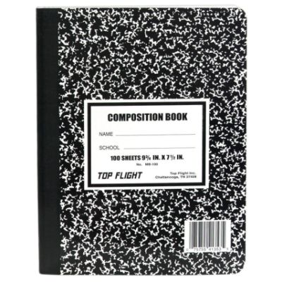41353 Top Flight Composition Book, 100 Sheets, 1 each