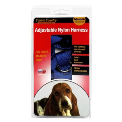 American leather Specialties Canine Country Adjustable Nylon Harness, Size 20 to 28, 1 each