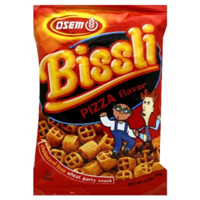 Osem Bissli Pizza Flavored Snacks, 2.5 oz bags, 24 pack.