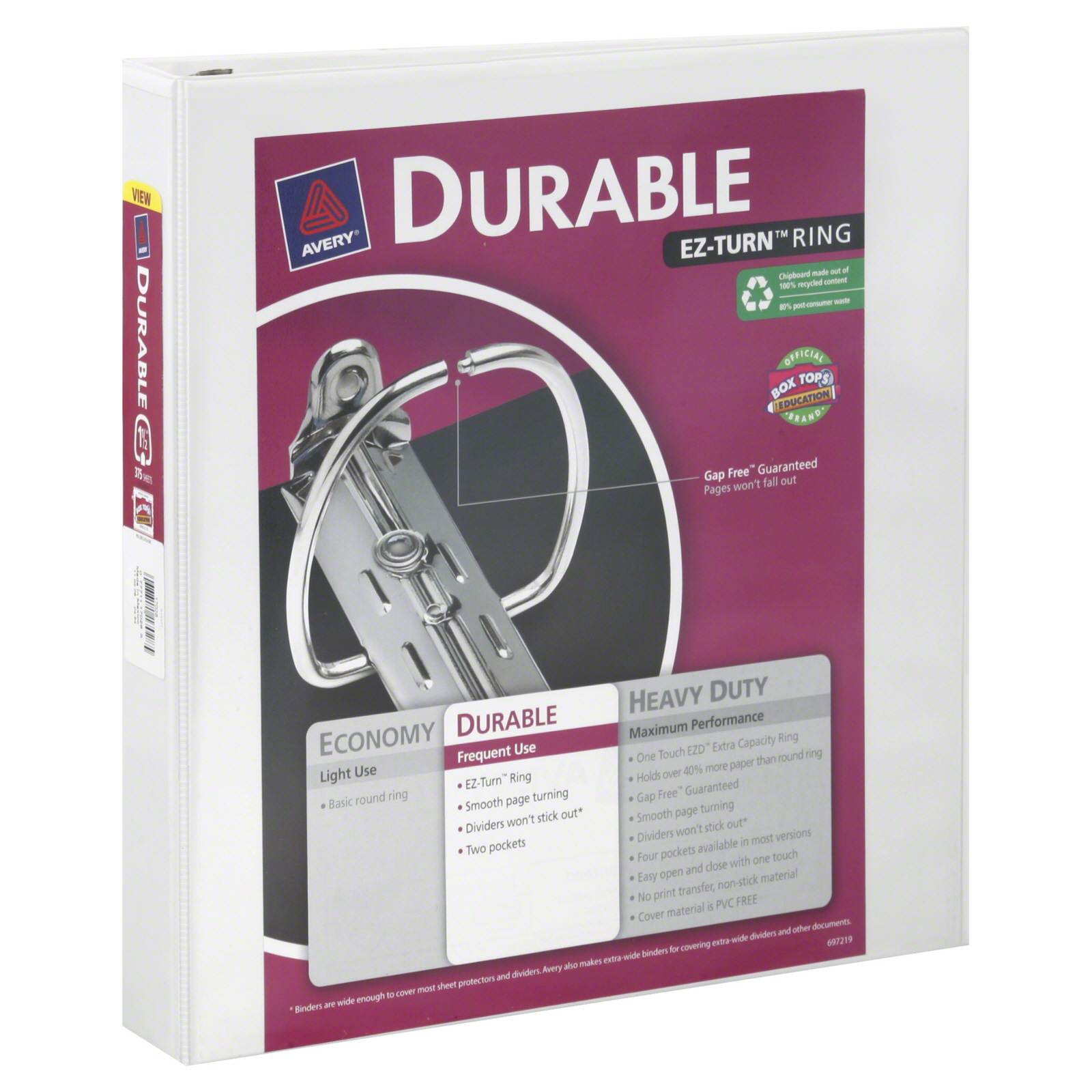 Avery View Binder Durable EZ-Turn Ring 1-1/2 Inch 1 binder (In Store Only)