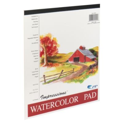 53025 CPP International Impressions Watercolor Pad, 9 x 12 Inch, 1 pad
