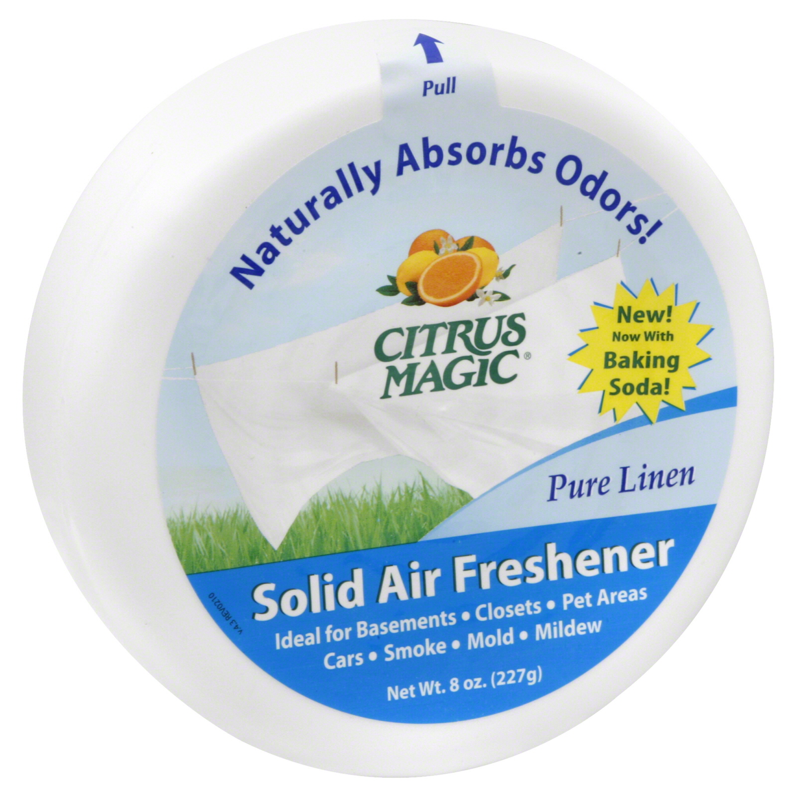 Citrus Magic Air Freshener, Solid, Pure Linen, 8 oz (227 g)