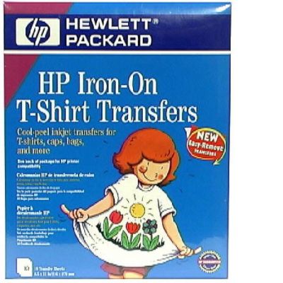 HEWC6049A Hewlett Packard Iron-On T-Shirt Transfers, 10 transfers