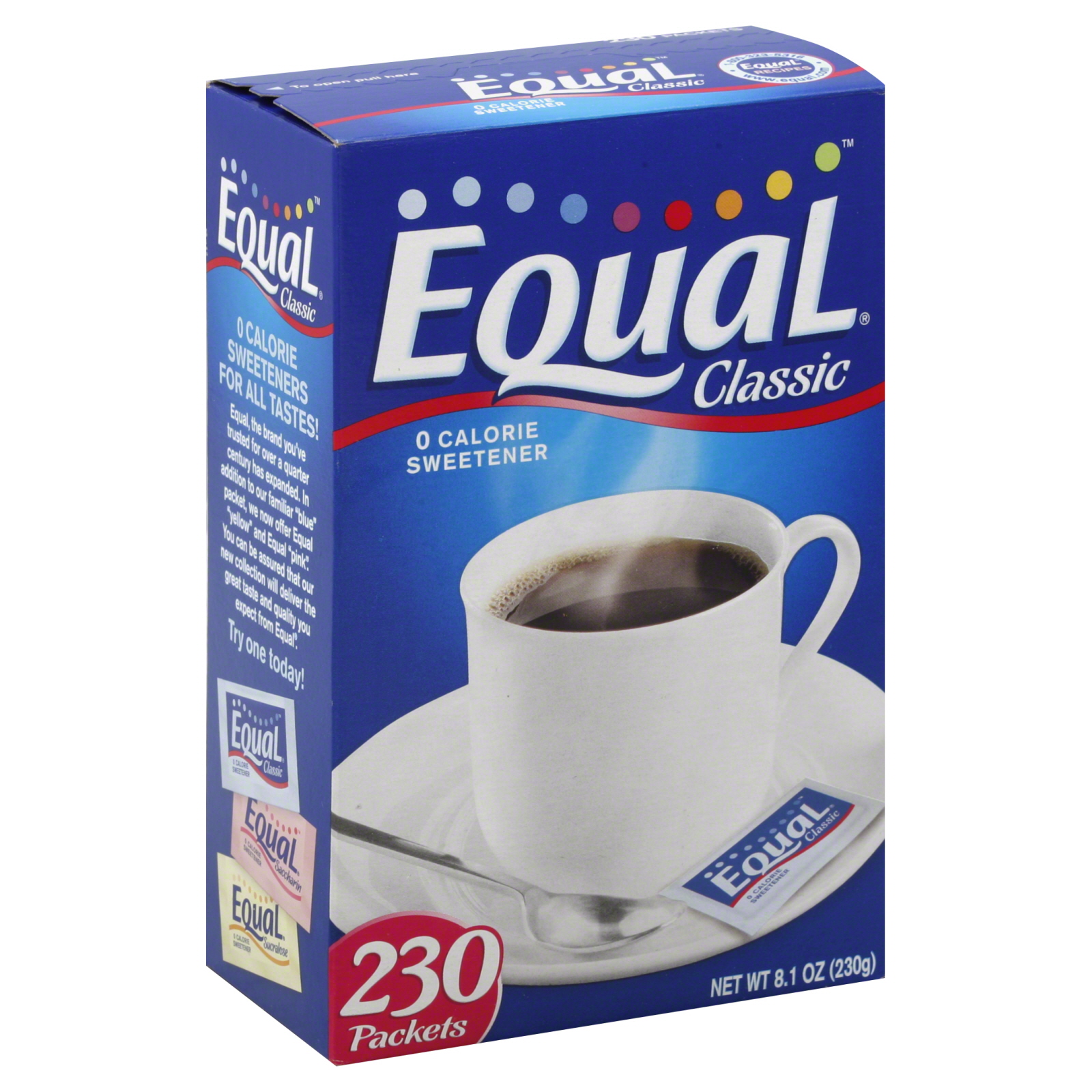 Equal Sweetener 0 Calorie 8.11 oz Equal Sweetener 0 Calorie 8.11 oz