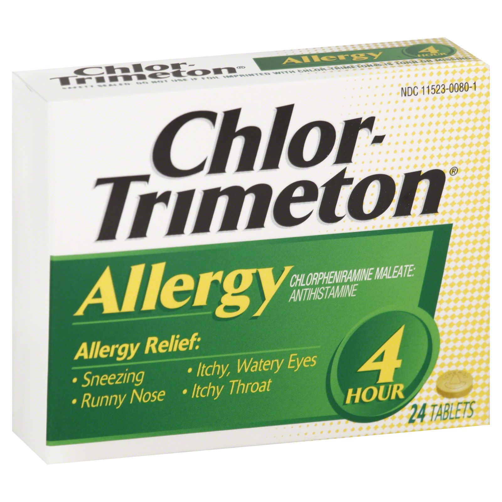 Chlor-Trimeton Allergy Relief, 4 Hour, Tablets, 24 tablets