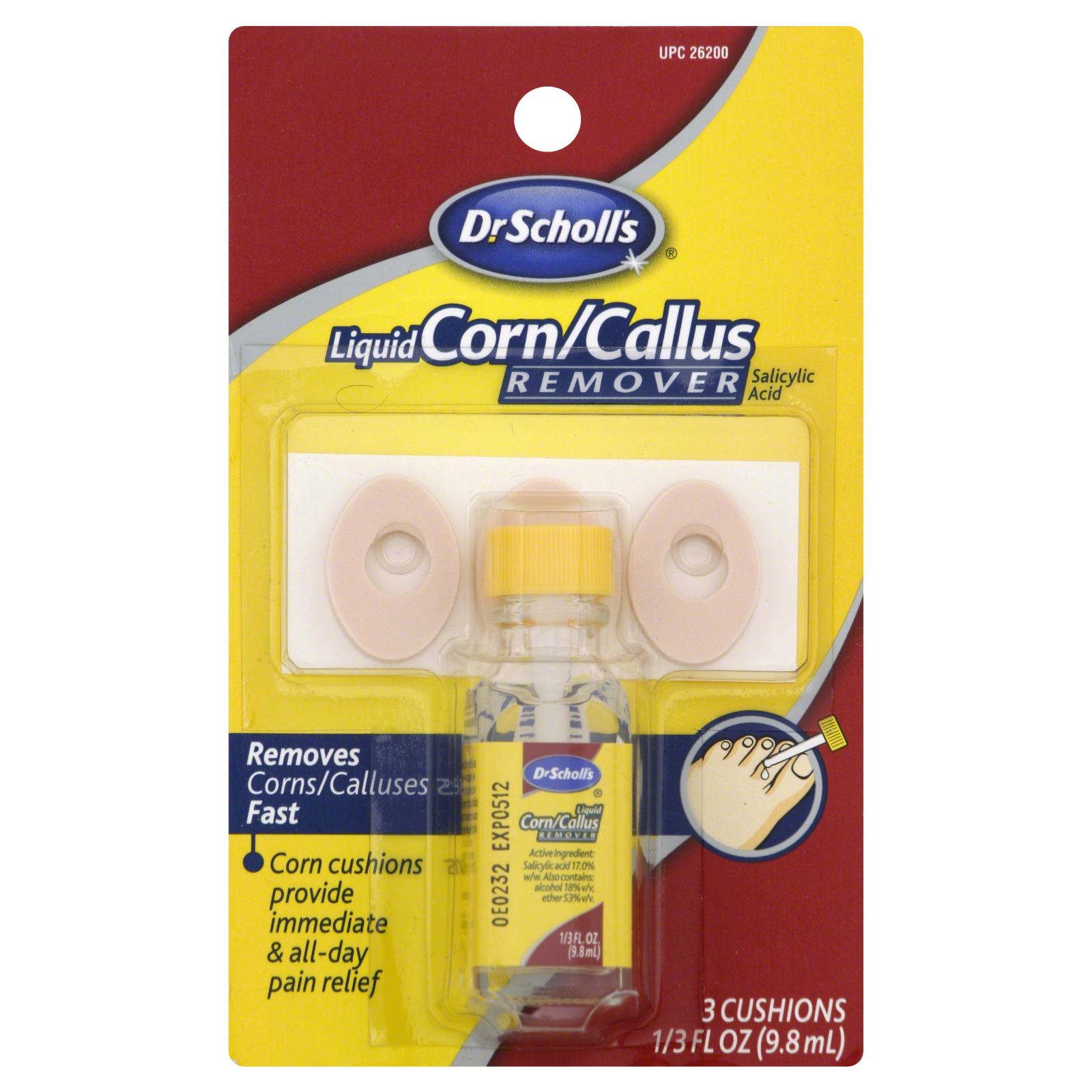 Corn/Callus Remover, Liquid, 1 set