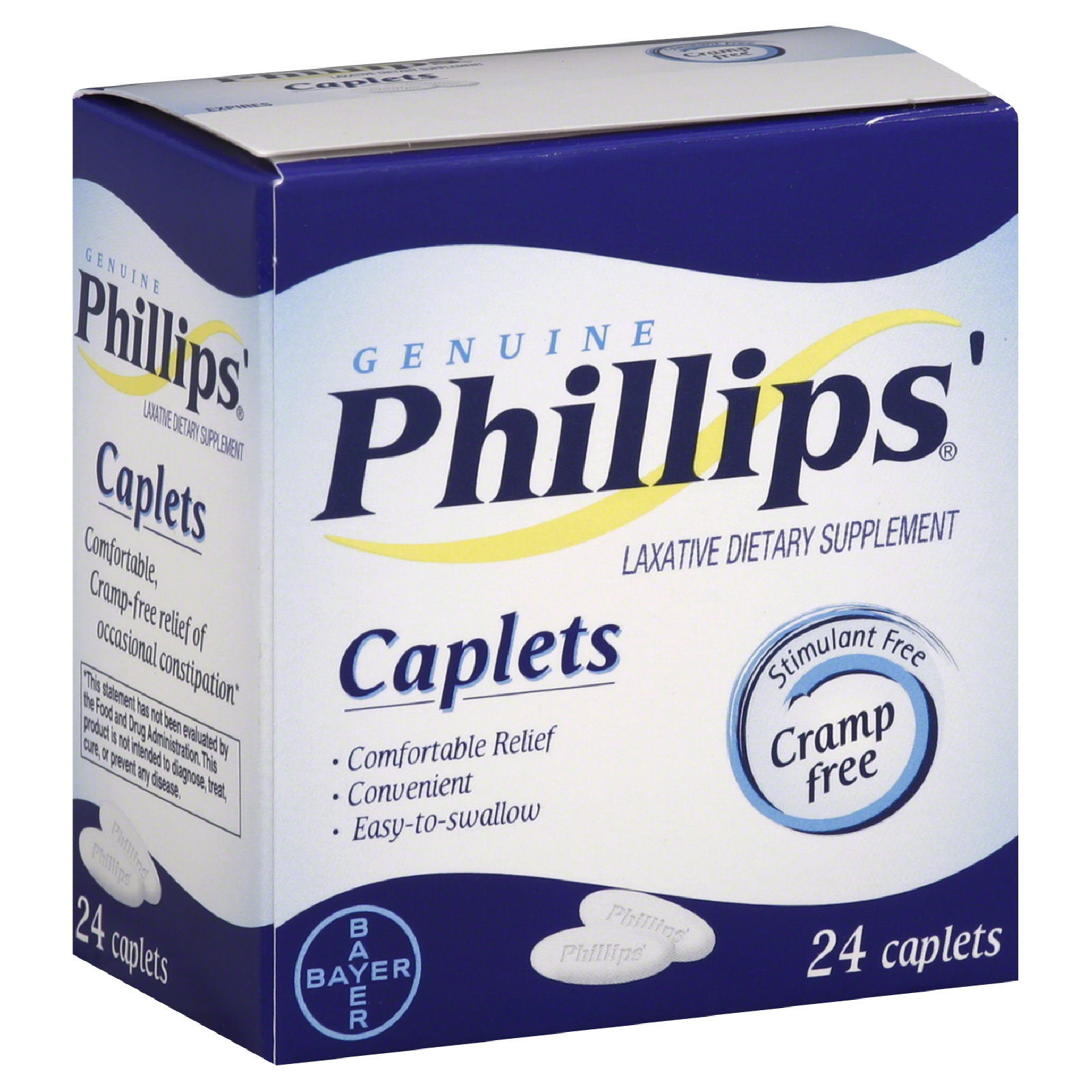 Phillips Laxative, Caplets, 24 caplets