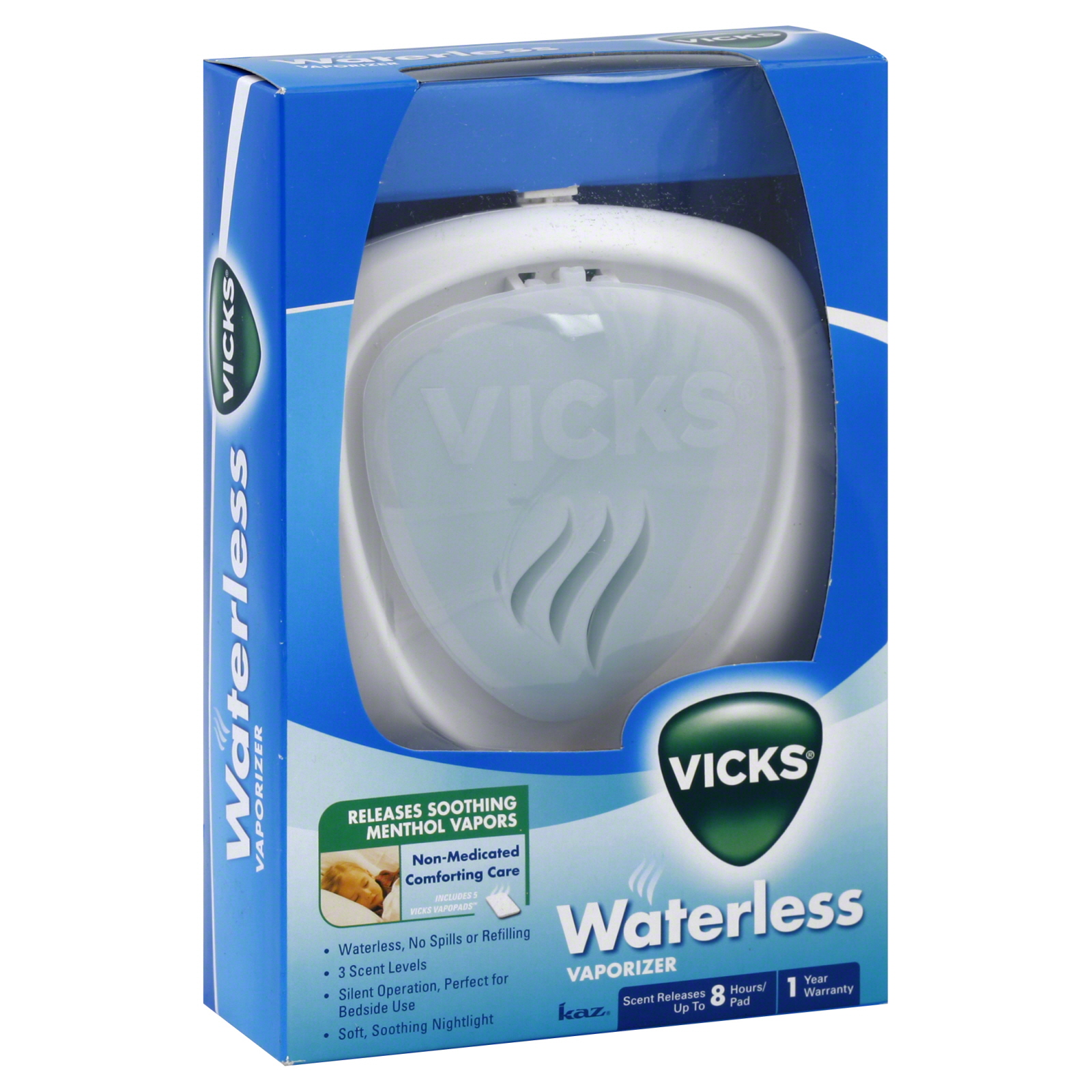 Vicks 36903811 Vaporizer, Waterless, 1 vaporizer